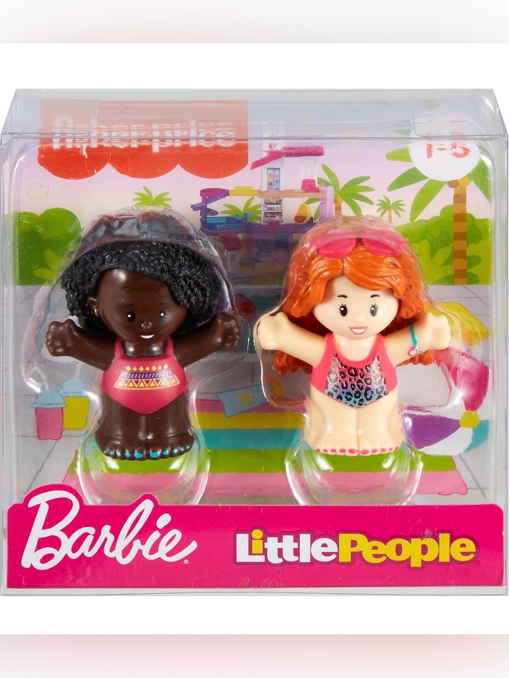 Fisher Price Little People Barbie Swimming Figure Set 2 Pack BNWT